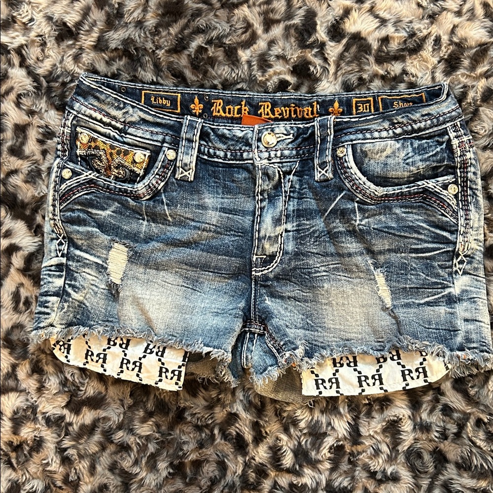 Rock Revival Jean shorts tag size 30 - Picture 9 of 16
